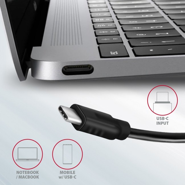 Axagon HMC-5G21 USB-C 10Gbps SPEEDSTER 5in1 hub Axagon HMC-5G21 USB-C 10Gbps SPEEDSTER 5in1 hub