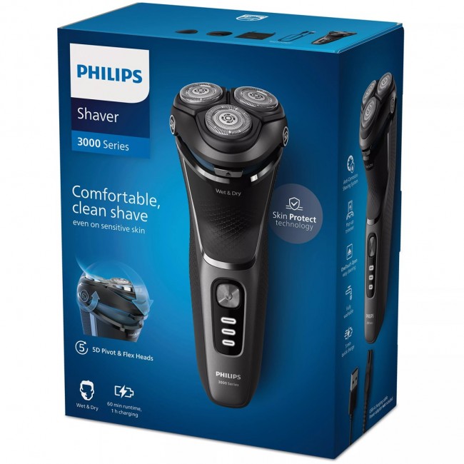 Philips Shaver 3000 Series S3343/13 Wet & Dry Electric Shaver Philips Shaver 3000 Series S3343/13 Wet & Dry Electric Shaver