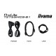 iiyama ProLite 27 Optical Bonded PCAP 10pt touchscreen monitor with IPS panel technology, edge-to-edge glass design, anti-fingerprint coating and a flexible stand