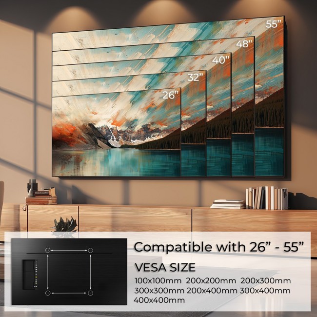 MACLEAN BRACKETS MC-862 Original Extra Sturdy Adjustable Easy Installation TV Bracket 26-55 MACLEAN BRACKETS MC-862 Original Extra Sturdy Adjustable Easy Installation TV Bracket 26-55