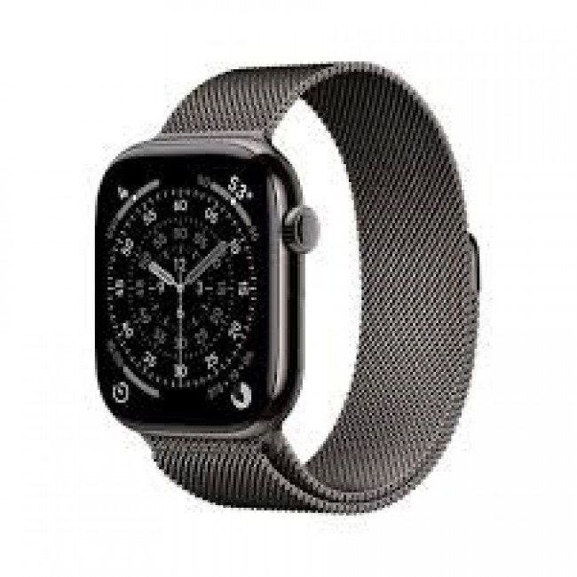 Apple Watch Series 11 GPS + Cellular 46mm Slate Titanium Case with Slate Milanese Loop - S/M Apple Watch Series 11 GPS + Cellular 46mm Slate Titanium Case with Slate Milanese Loop - S/M