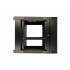 Extralink Rackmount cabinet 6U 600x600 AZH Black wall mounted, swing type