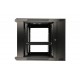 Extralink Rackmount cabinet 6U 600x600 AZH Black wall mounted, swing type