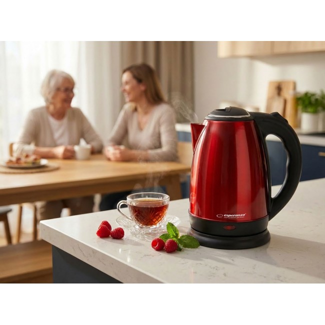Esperanza EKK113R electric kettle 1.8 L Black,Red 1800 W