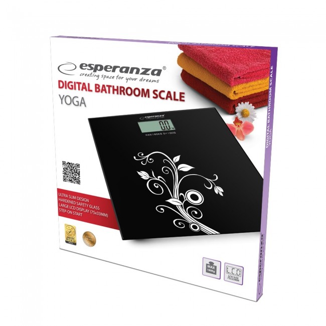 Esperanza EBS003 personal scale Electronic personal scale Square Black,White Esperanza EBS003 personal scale Electronic personal scale Square Black,White