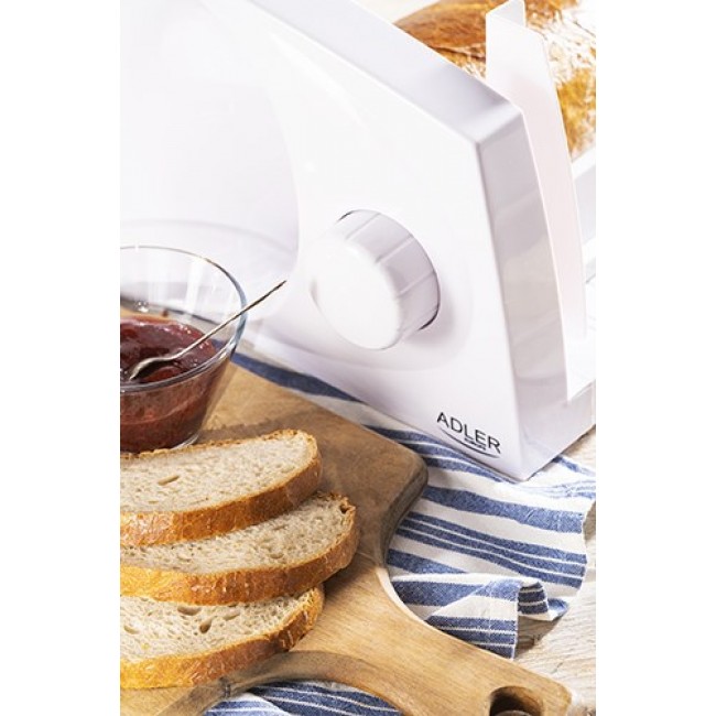 Adler AD 4703 slicer Electric 150 W White Plastic