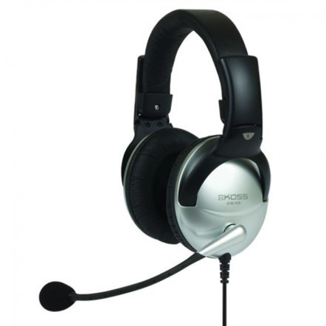 Koss SB45 Headset Wired Head-band Calls/Music Black, Silver
