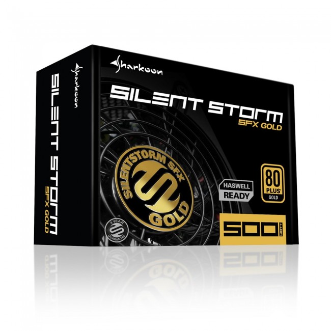 Sharkoon SilentStorm SFX Gold power supply unit 500 W 20+4 pin ATX Black Sharkoon SilentStorm SFX Gold power supply unit 500 W 20+4 pin ATX Black