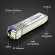 Extralink SFP+ WDM Module SFP+ 10G 10Gbps 1270/1330nm, single mode, 20km, LC, DOM, pair