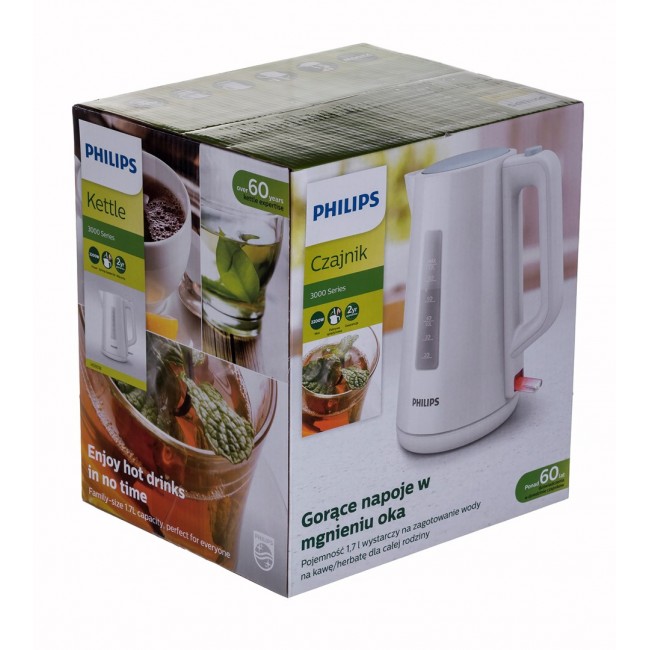 Electric kettle 1.7 L 2200 W PHILIPS HD 9318/70 White Electric kettle 1.7 L 2200 W PHILIPS HD 9318/70 White