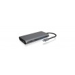 ICY BOX IB-DK4050-CPD Wired USB 3.2 Gen 1 (3.1 Gen 1) Type-C Anthracite