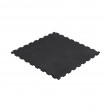 Rubber floor, equipment mat, puzzle 1m, 20mm, blac