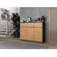 3D3S chest of drawers 120x40x97 cm, anthracite/artisan