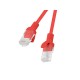 PATCHCORD KAT.5E UTP 2M CZERWONY FLUKE PASSED LANBERG 10-PACK