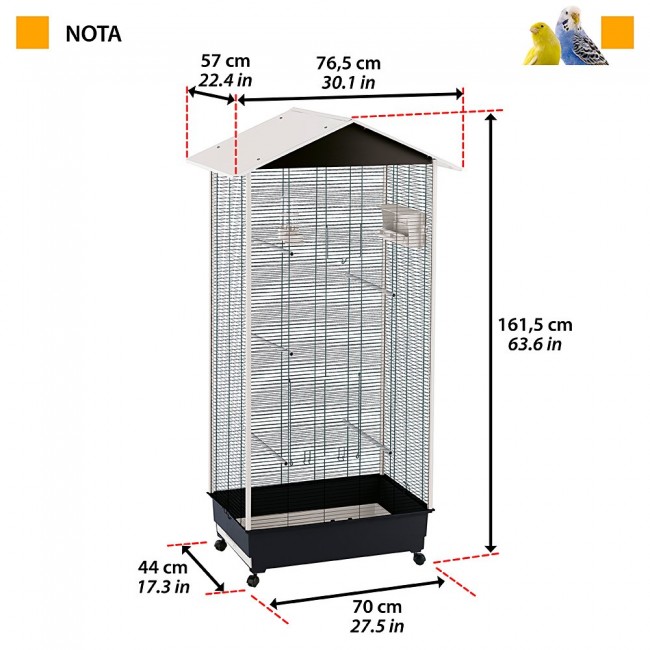 FERPLAST Nota Aviary - 161,5 cm FERPLAST Nota Aviary - 161,5 cm