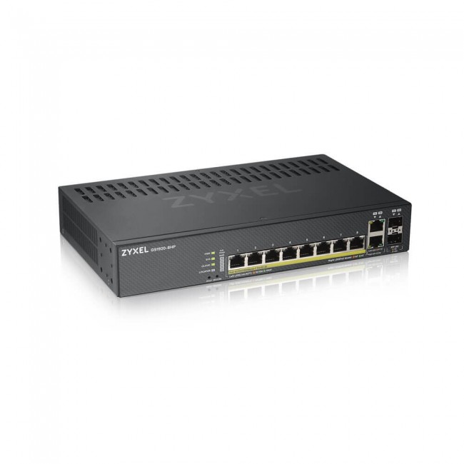 Zyxel GS1920-8HPV2 Managed Gigabit Ethernet (10/100/1000) Power over Ethernet (PoE) Black Zyxel GS1920-8HPV2 Managed Gigabit Ethernet (10/100/1000) Power over Ethernet (PoE) Black
