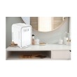 ELLE 8L mini fridge with LED make-up mirror, white ELLE 8L mini fridge with LED make-up mirror, white