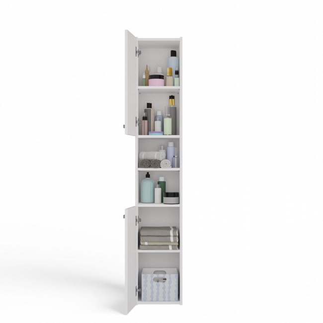 Topeshop S30 BIEL bathroom storage cabinet White