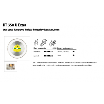 KLINGSPOR TARCZA DIAMENTOWA SEGMENTOWA 350x3,0x25,4 DT350U