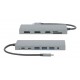 Mobilis 020028 laptop dock/port replicator Wired USB 3.2 Gen 1 (3.1 Gen 1) Type-C Grey