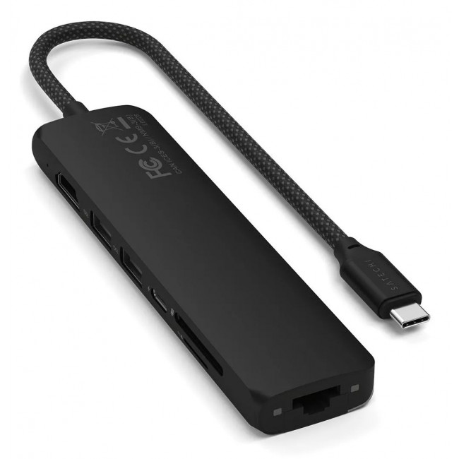 Satechi ST-P7SK interface hub USB Type-C 10000 Mbit/s Black Satechi ST-P7SK interface hub USB Type-C 10000 Mbit/s Black