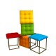 Puff-transformer 5in1 - 5 stools in 1 multicolour pouffe