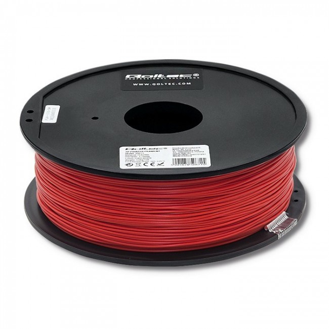 Qoltec Professional 3D Printing Filament | PLA PRO | 1.75mm | 1kg | Red