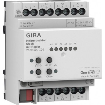 GIRA aktor grzewczy 6x regul. KNX ONE 213900