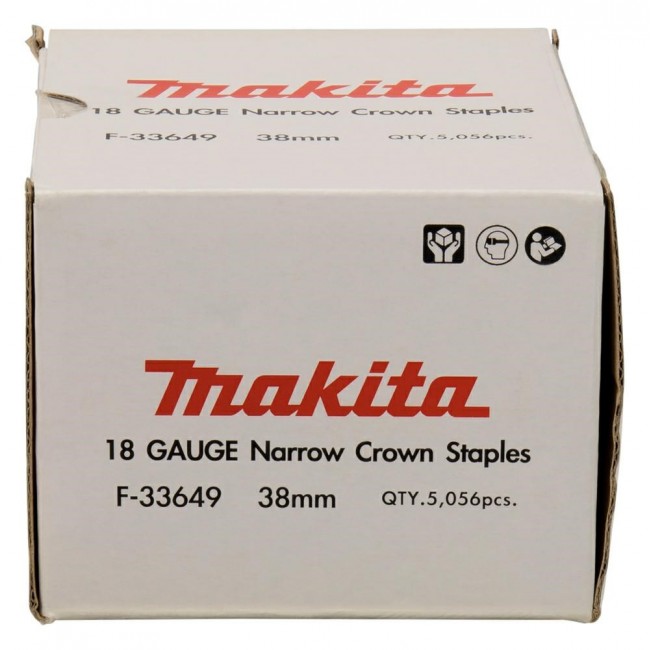 MAKITA STAPLES 18GA 5,7x38mm /5056pcs. GALVANIZED MAKITA STAPLES 18GA 5,7x38mm /5056pcs. GALVANIZED
