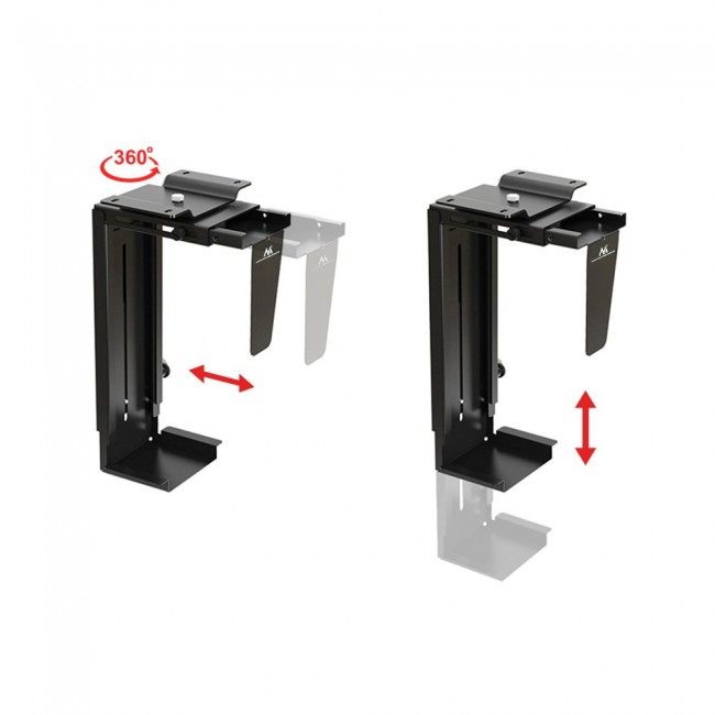 The MC-713 PC Holder Computer Under Desk Table Bracket Support Storage The MC-713 PC Holder Computer Under Desk Table Bracket Support Storage