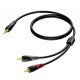 PROCAB CLA711/10 audio cable 10 m 3.5mm 2 x RCA Black, Grey, Red PROCAB CLA711/10 audio cable 10 m 3.5mm 2 x RCA Black, Grey, Red