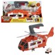 Matchbox Action Drivers Rescue Helicopter,16-In Large-Scale Helicopter with 1:64 Scale Die-Cast Toy Ambulance