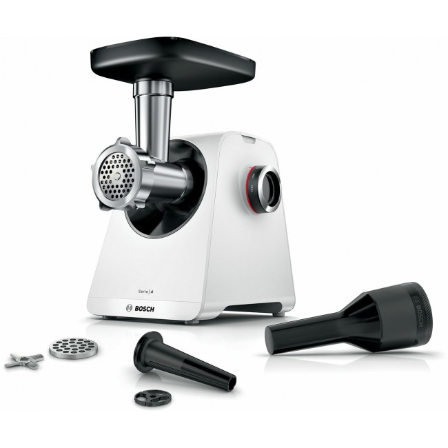 Bosch Serie 4 MFWS420W mincer 1900 W White, Black Bosch Serie 4 MFWS420W mincer 1900 W White, Black