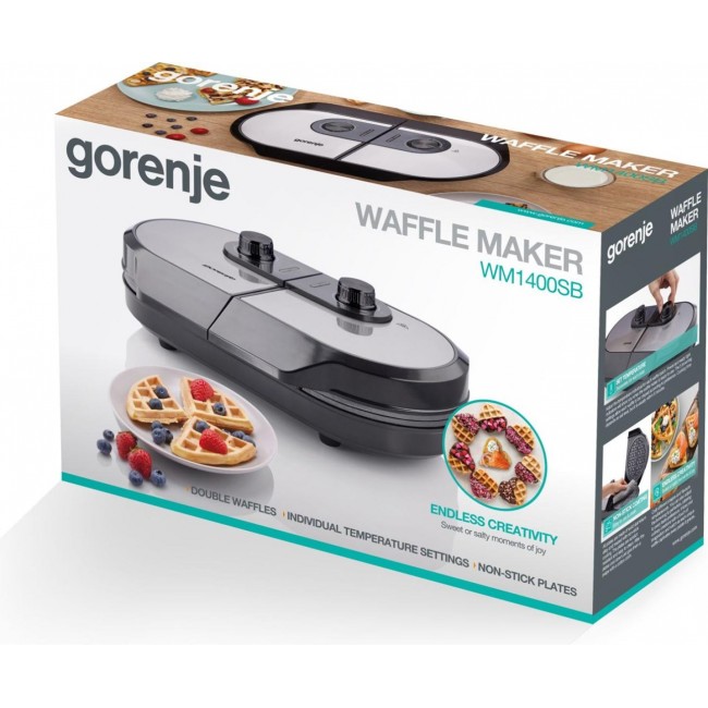 Gorenje WM1400SB 2 waffle(s) 1400 W Black