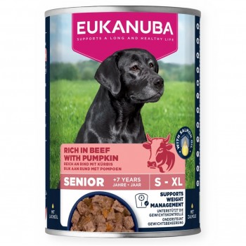 EUKANUBA Life Care Senior Rich in beef with pumpkin - wet dog food - 400g