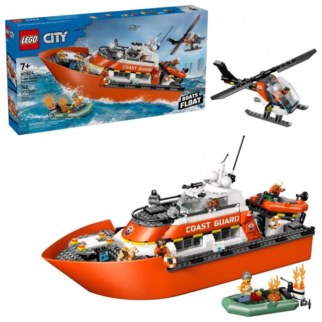 LEGO CITY 60504 Coast Guard Rescue Boat and Helicopter LEGO CITY 60504 Coast Guard Rescue Boat and Helicopter