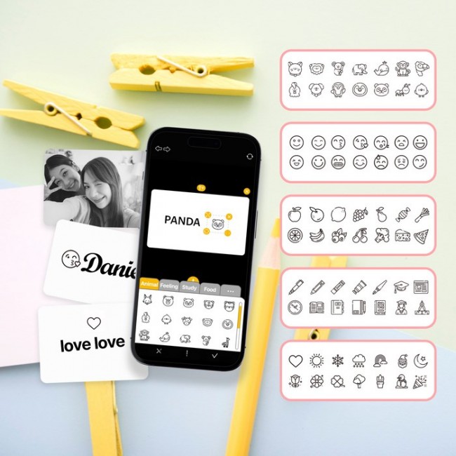 Kodak MemoShot Era MS100 68.58 x 45.72 mm Black, Yellow