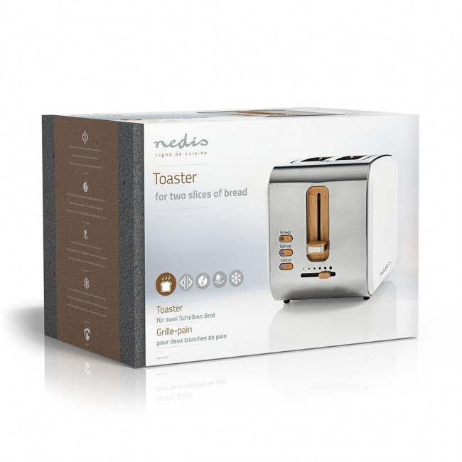 Toaster Nedis KABT510EWT