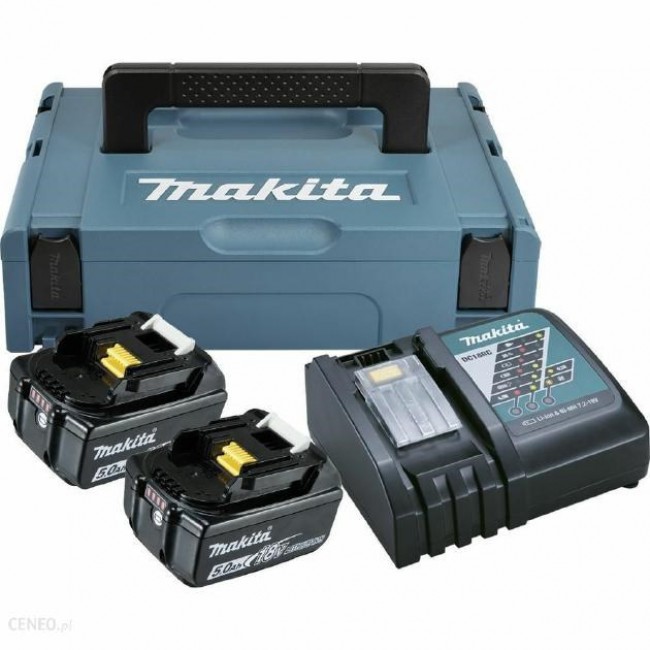 MAKITA POWER SUPPLY KIT 18V 2x5,0Ah (BL1850Bx2+DC18RC) MAKPAC MAKITA POWER SUPPLY KIT 18V 2x5,0Ah (BL1850Bx2+DC18RC) MAKPAC