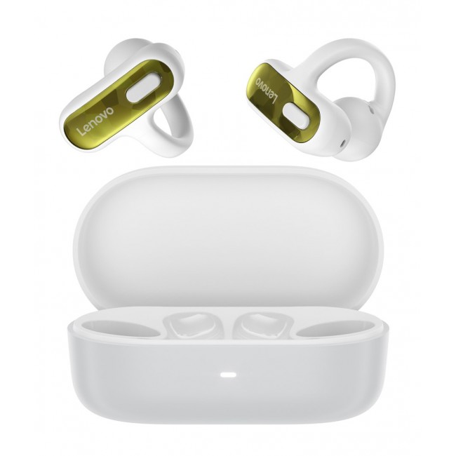 Lenovo X500 Headset True Wireless Stereo (TWS) Ear-clip-on, Open-ear Business/Everyday USB Type-C Bluetooth White