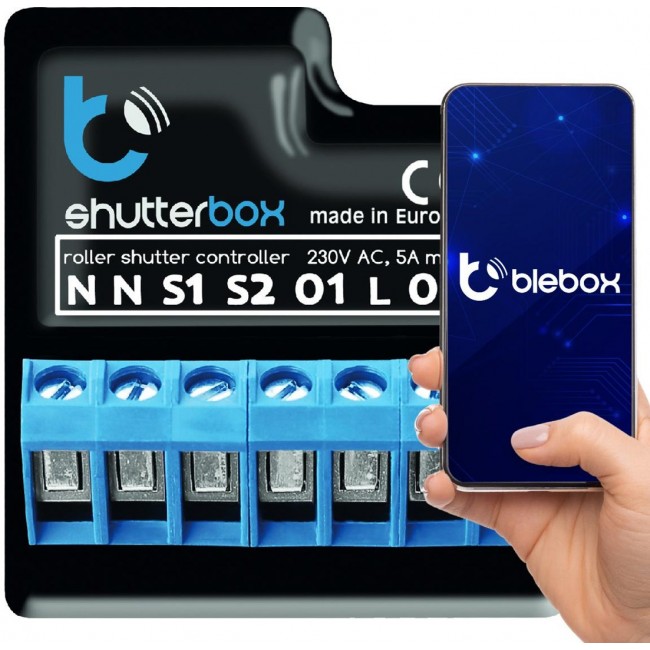 BLEBOX shutterbox - CONTROLLER ROLLER 230V BLEBOX shutterbox - CONTROLLER ROLLER 230V