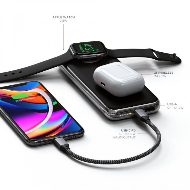 Belkin QUATRO 10000 mAh Wireless charging Black, Silver Belkin QUATRO 10000 mAh Wireless charging Black, Silver
