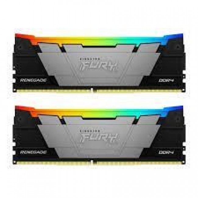 Kingston Technology FURY 32GB 3600MT/s DDR4 CL16 DIMM (Kit of 2) 1Gx8 Renegade RGB Kingston Technology FURY 32GB 3600MT/s DDR4 CL16 DIMM (Kit of 2) 1Gx8 Renegade RGB
