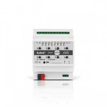 Satel KNX-SA24 smart home actuator DIN rail-mounted Switching actuator 8 channels