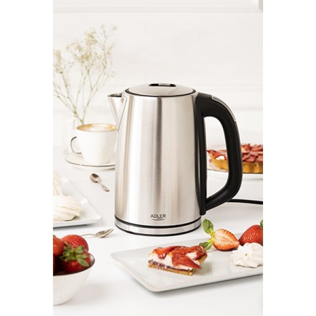 Adler AD 1340 electric kettle 1.7 L 2200 W Black, Silver Adler AD 1340 electric kettle 1.7 L 2200 W Black, Silver