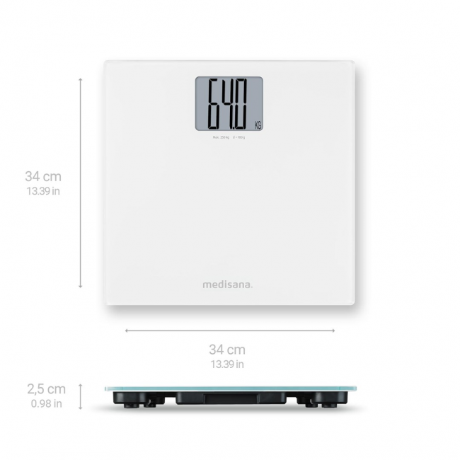 Medisana PS 470 Rectangle White Electronic personal scale
