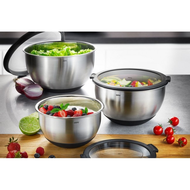 GEFU MUOVO Round Bowl 4.5 L Black, Stainless steel 1 pc(s)