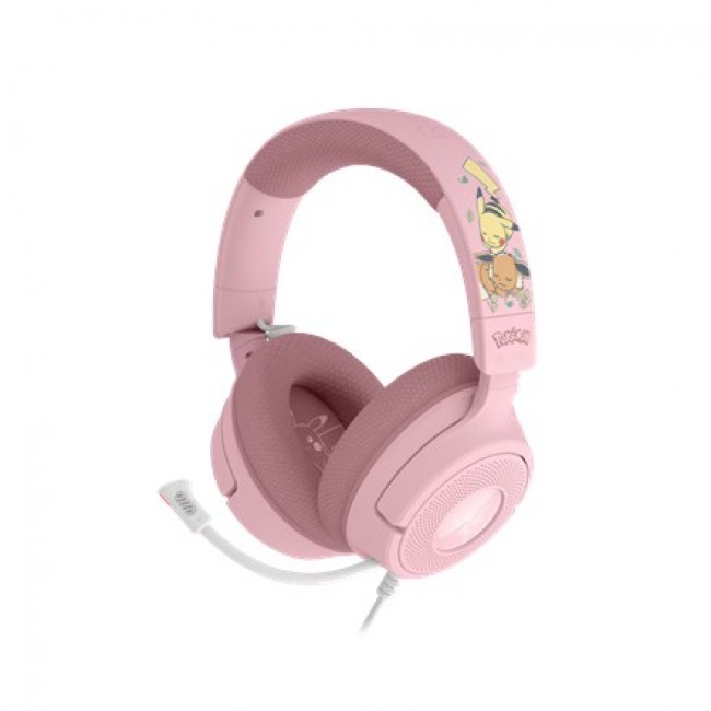Razer Kraken V4 X Pikachu & Eevee Edition Headset Wired Head-band Gaming USB Type-C / USB Type-A Pink