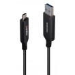 Lindy 10m USB 3.2 Gen 1 Type A to C Fibre Optic Hybrid Cable