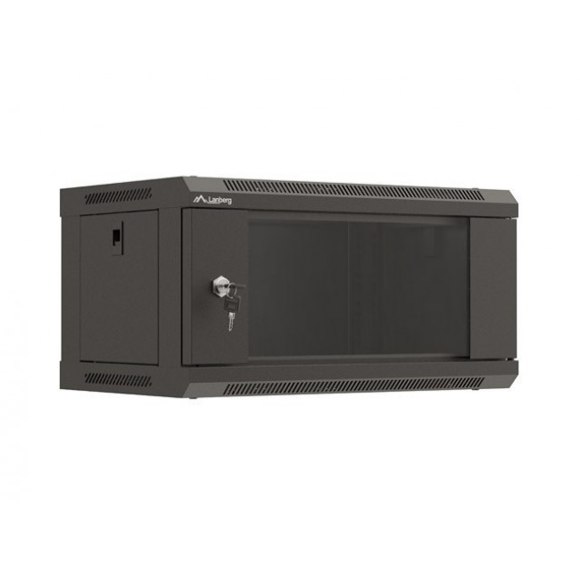 Lanberg WF03-5304-10B rack cabinet 4U Wall mounted rack Black